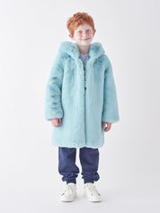 KIDS FAUX FUR EILLE HOODIE COAT