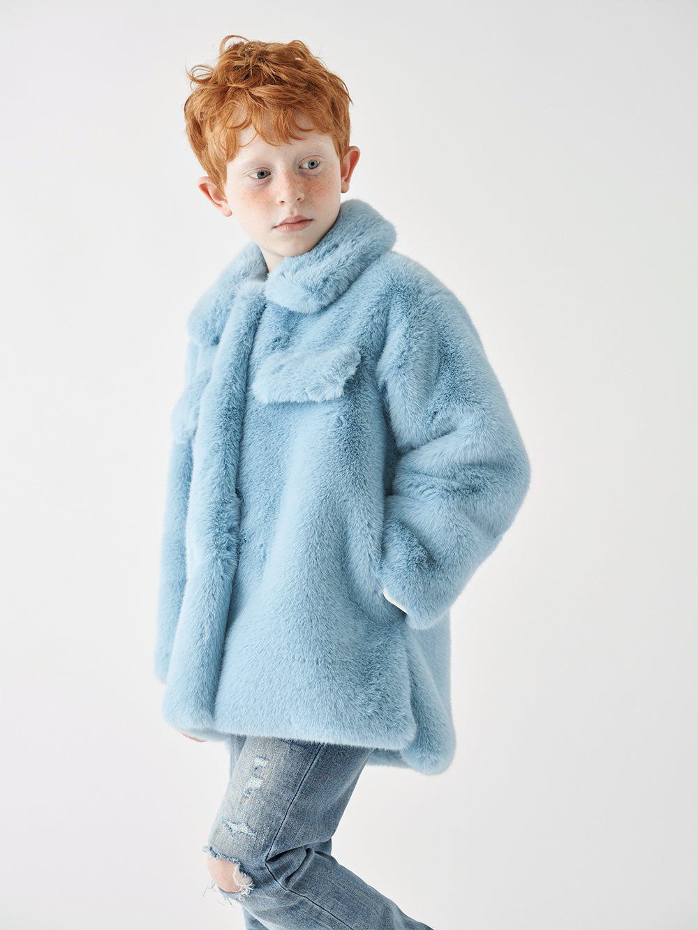 KIDS FAUX FUR HANYU JACKET