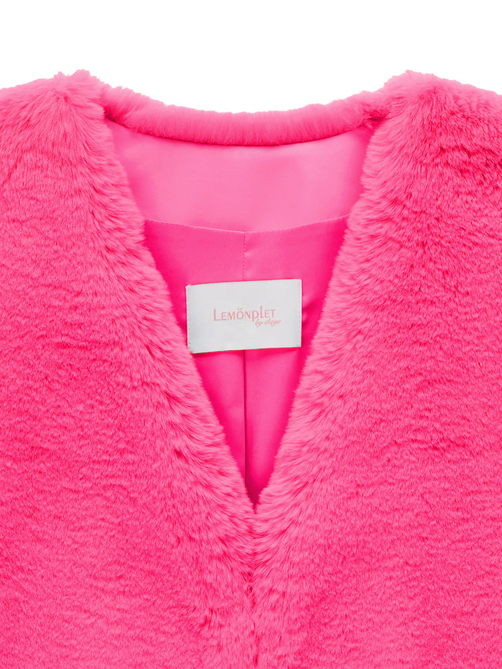 FAUX FUR MORI V-NECK VEST