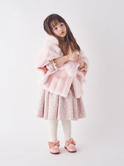 KIDS FAUX FUR HE PONCHO