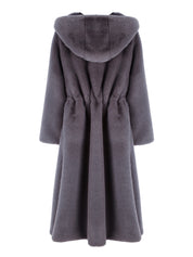 [REFURB] FAUX FUR LAON HOODED MAXI COAT