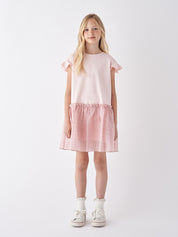 KIDS ROSY LOOSE-FIT DRESS