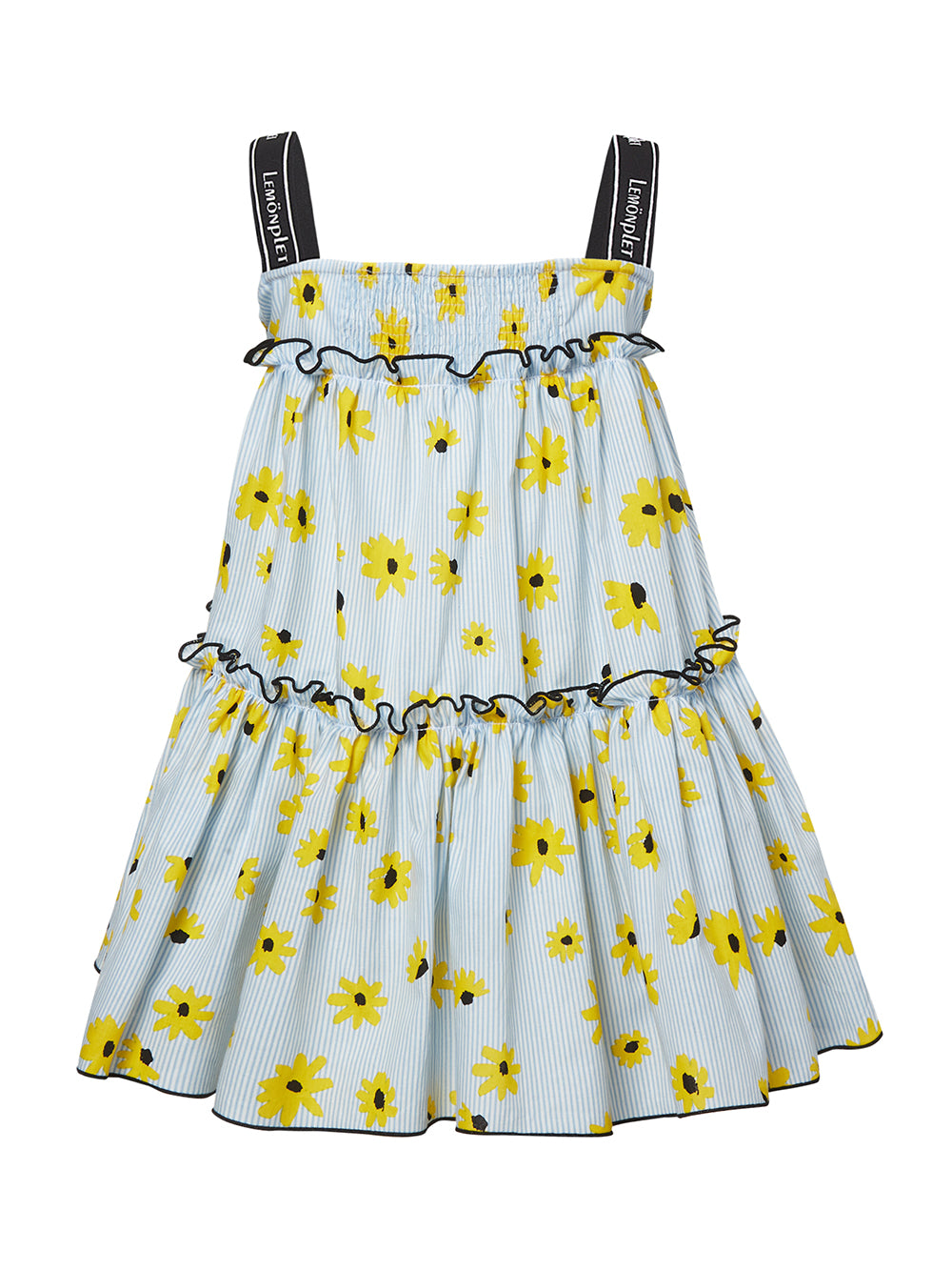 KIDS SUNFLOWER STRAP DRESS