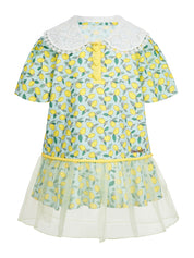 KIDS LEMON PRINT DRESS