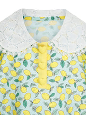 KIDS LEMON PRINT DRESS