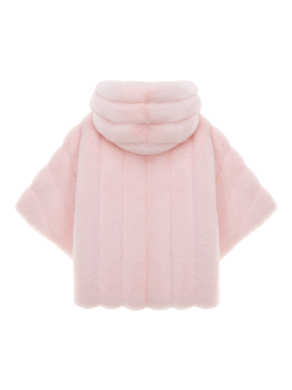 KIDS FAUX FUR HE PONCHO