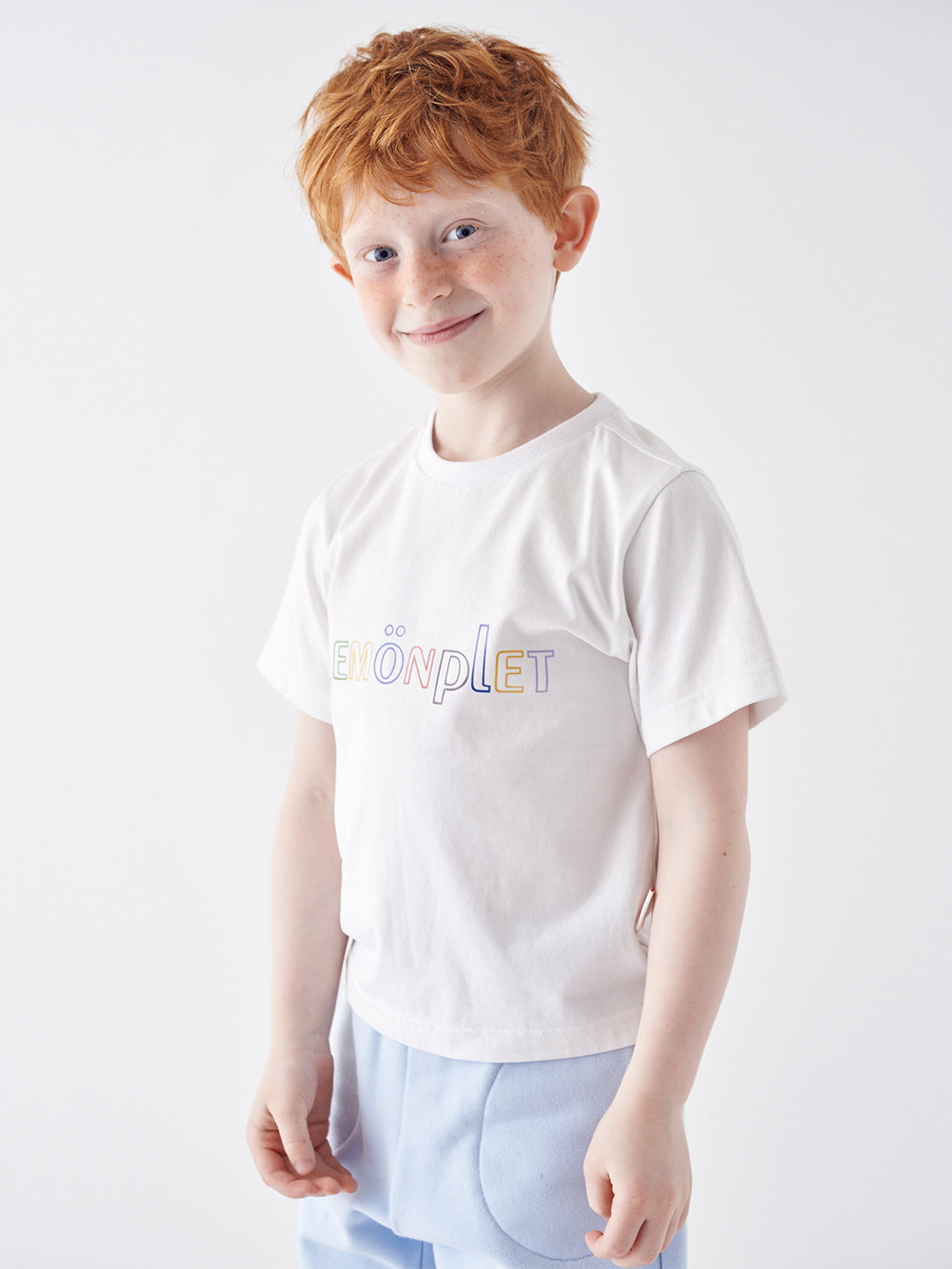 KIDS RAINBOW WHITE T-SHIRT