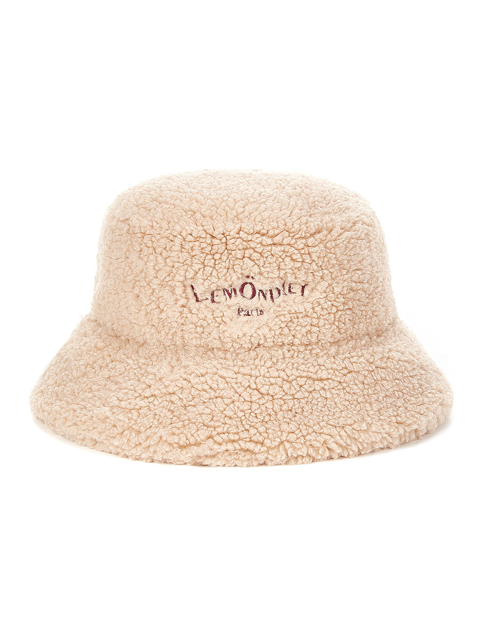 [HOLIDAY EDITION] FAUX FUR BUCKET HAT WITH LEMÖNPLET LOGO