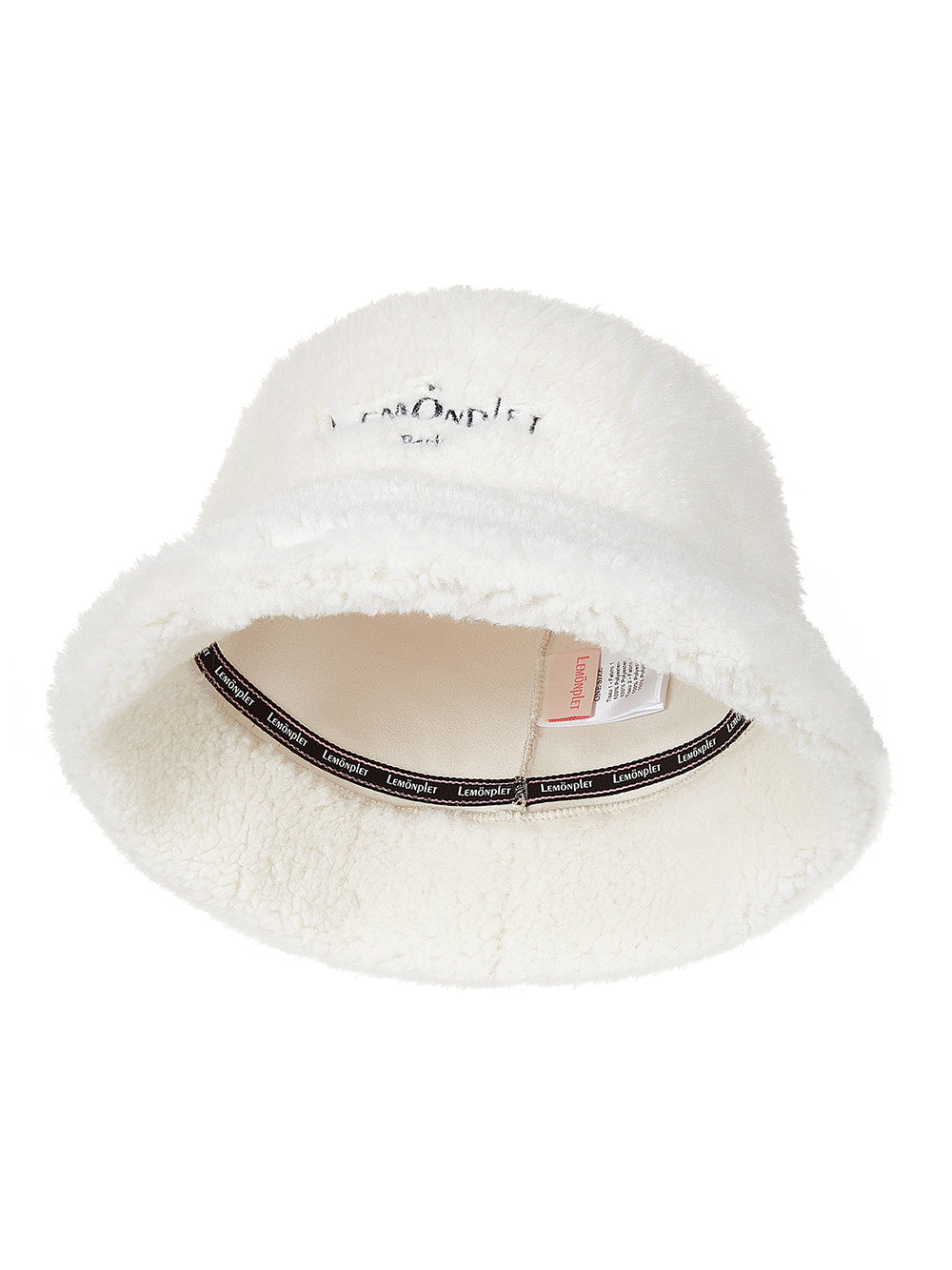 FAUX FUR BUCKET HAT WITH LEMÖNPLET LOGO