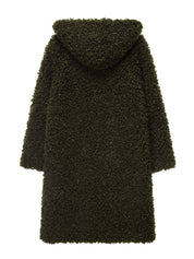 FAUX FUR EVER LONG HOODED COAT