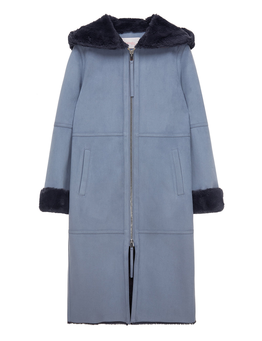 FAUX FUR LOMPER HOODED COAT