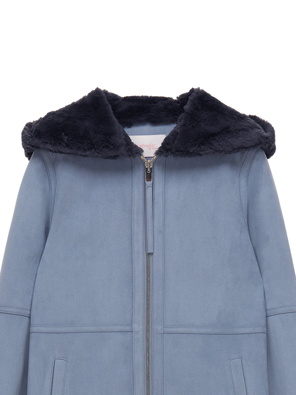 FAUX FUR LOMPER HOODED COAT