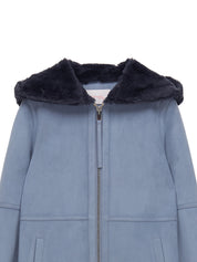 FAUX FUR LOMPER HOODED COAT
