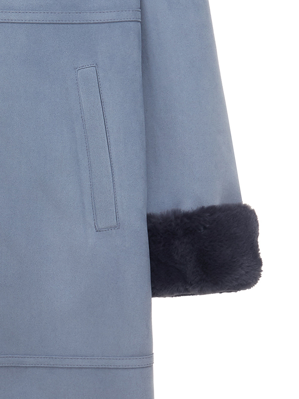 FAUX FUR LOMPER HOODED COAT