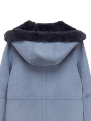 FAUX FUR LOMPER HOODED COAT