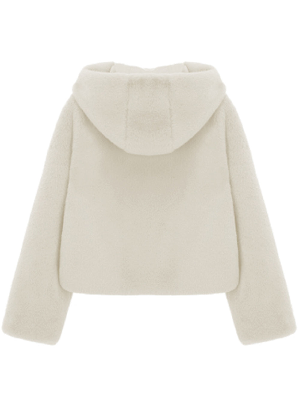 FAUX FUR BIEN HOODED SHORT JACKET