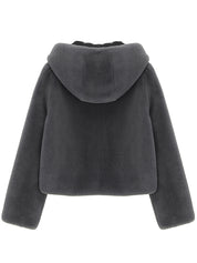 FAUX FUR BIEN HOODED SHORT JACKET