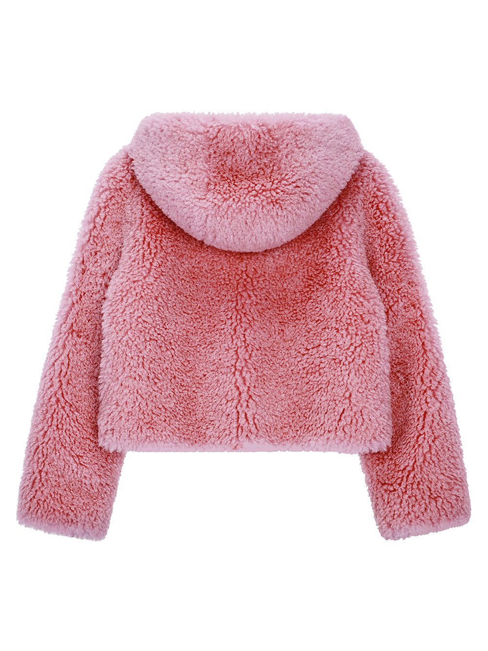 FAUX FUR BIEN HOODED SHORT JACKET