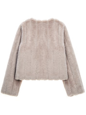 FAUX FUR JUE SHORT JACKET