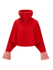 KNIT POBI BUTTERFLY SLEEVE SWEAT