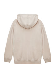 KNIT BEGE HOODED TOP