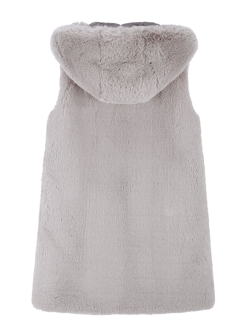 FAUX FUR CUPID HOODED VEST