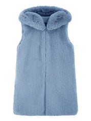 FAUX FUR CUPID HOODED VEST