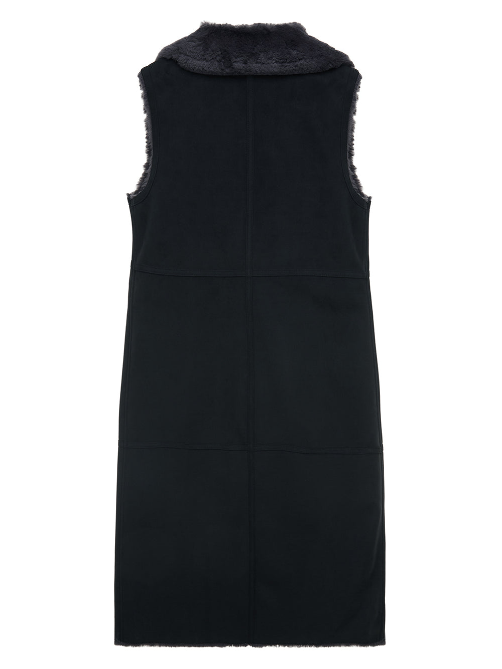 FAUX FUR LOMPER LONG VEST