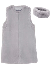 FAUX FUR KUN LONG VEST