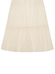 SÉE LACE LONG VEST GOWN