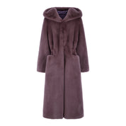 [REFURB] FAUX FUR LAON HOODED MAXI COAT